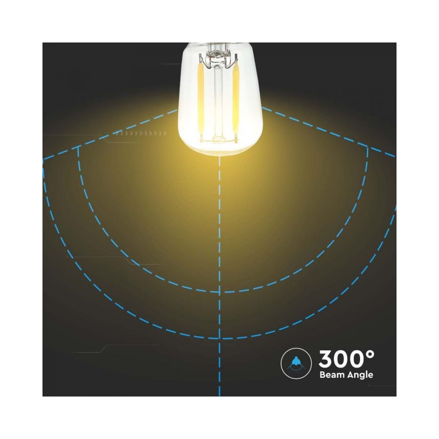 Lâmpada LED FILAMENTO ST26 E14/2W/230V 3000K