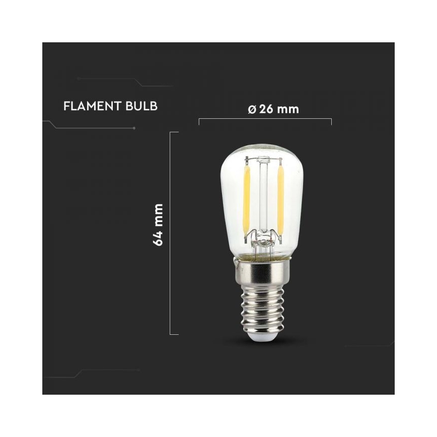 Lâmpada LED FILAMENTO ST26 E14/2W/230V 3000K