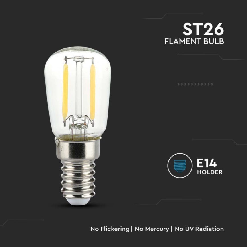 Lâmpada LED Filamento ST26 E14/2W/230V 4000K