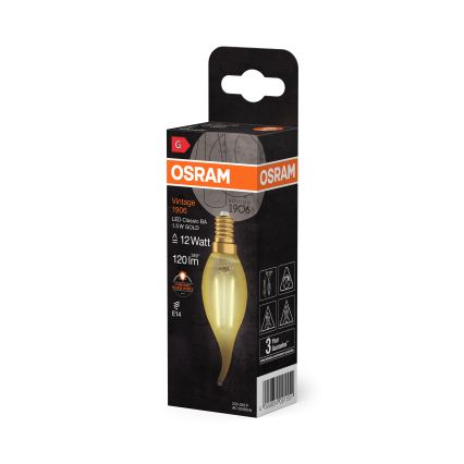 Lâmpada LED Filamento Vintage E14/1,5W/230V 2400K - Osram