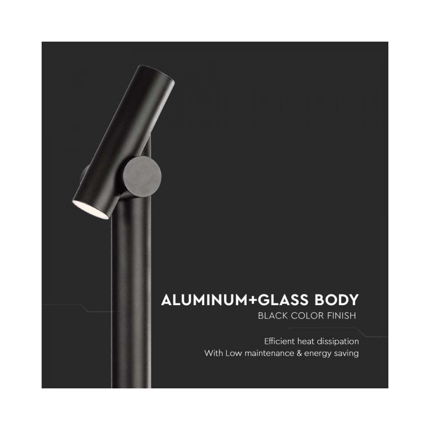 Lâmpada LED flexível exterior LED/4W/230V 4000K IP44 100 cm preta