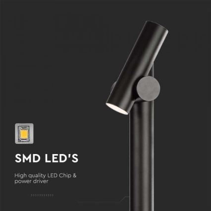 Lâmpada LED flexível exterior LED/4W/230V 4000K IP44 100 cm preta