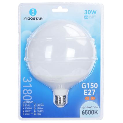 Lâmpada LED G150 E27/30W/230V 6500K - Aigostar