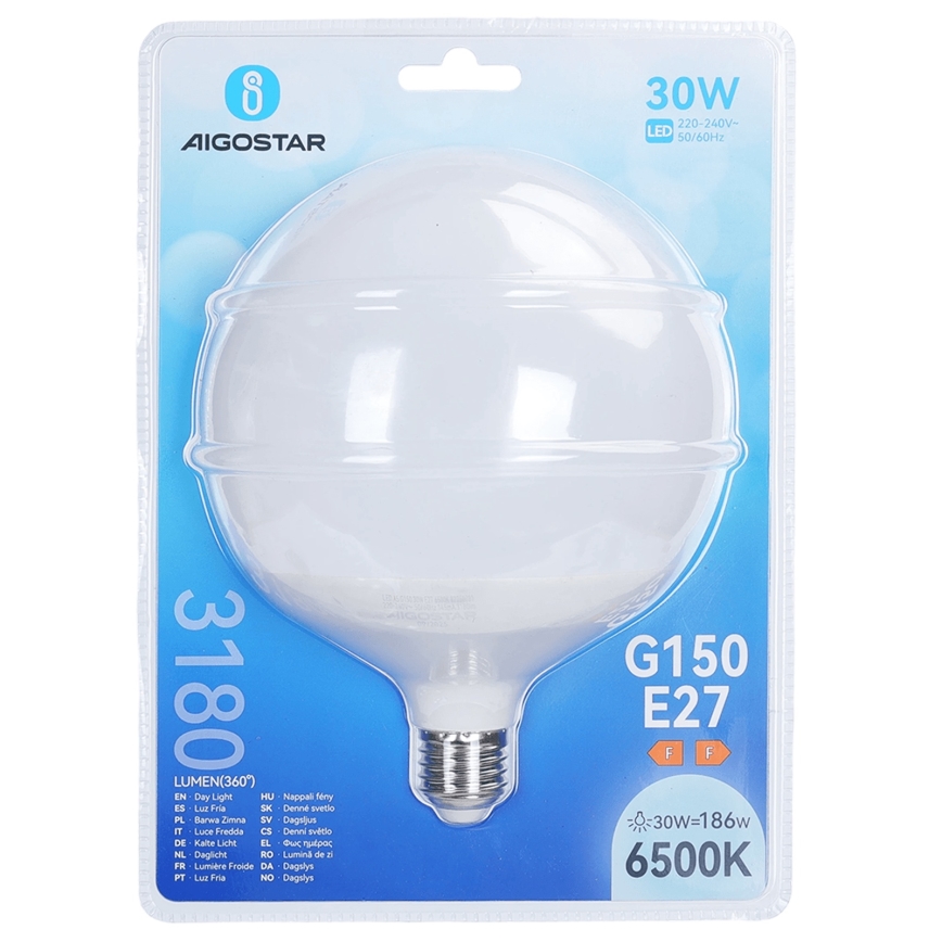 Lâmpada LED G150 E27/30W/230V 6500K - Aigostar
