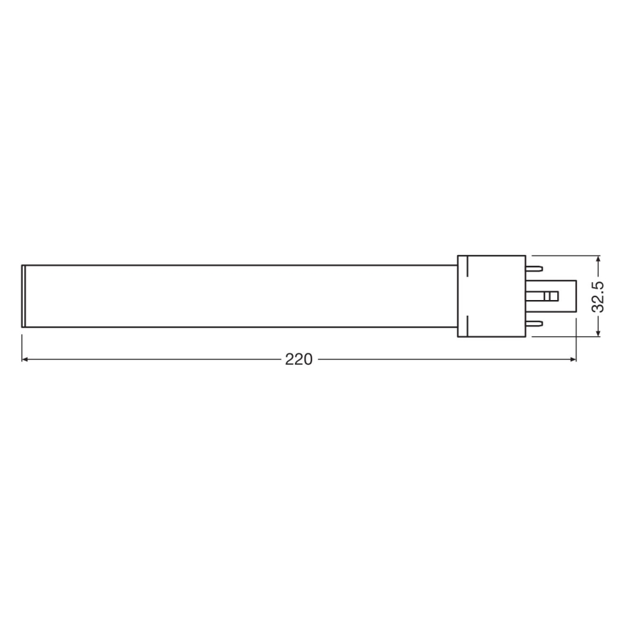 Lâmpada LED G23/6W/230V 4000K - Osram