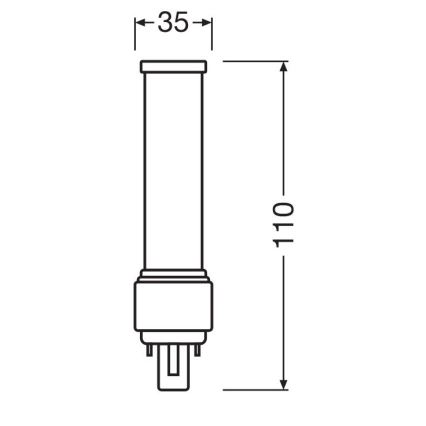 Lâmpada LED G24d-1/5W/230V 3000K - Osram