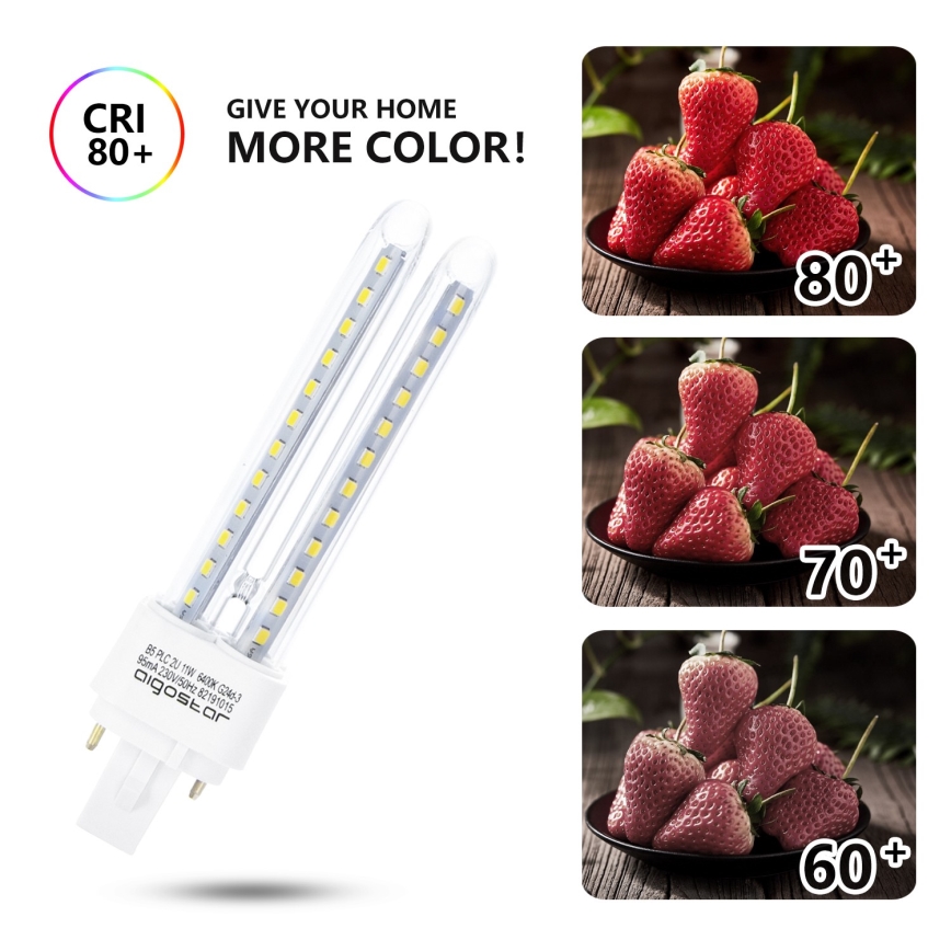 Lâmpada LED G24D-3/11W/230V 6500K - Aigostar