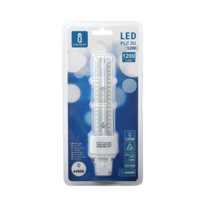 Lâmpada LED G24D-3/12W/230V 6500K - Aigostar