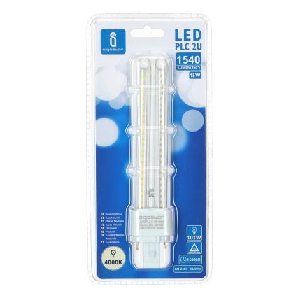 Lâmpada LED G24D-3/15W/230V 4000K - Aigostar