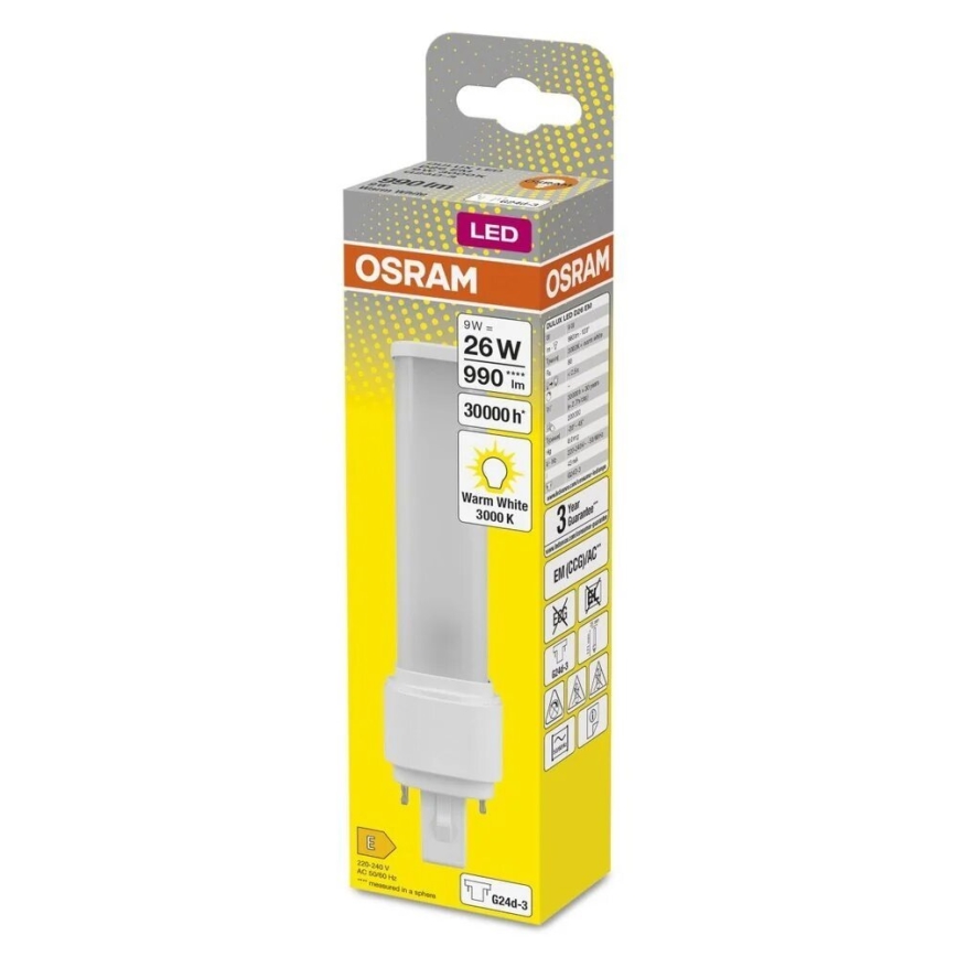 Lâmpada LED G24d-3/9W/230V 3000K - Osram