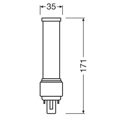 Lâmpada LED G24d-3/9W/230V 3000K - Osram