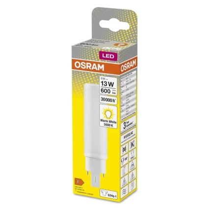 Lâmpada LED G24q-1/6W/230V 3000K - Osram