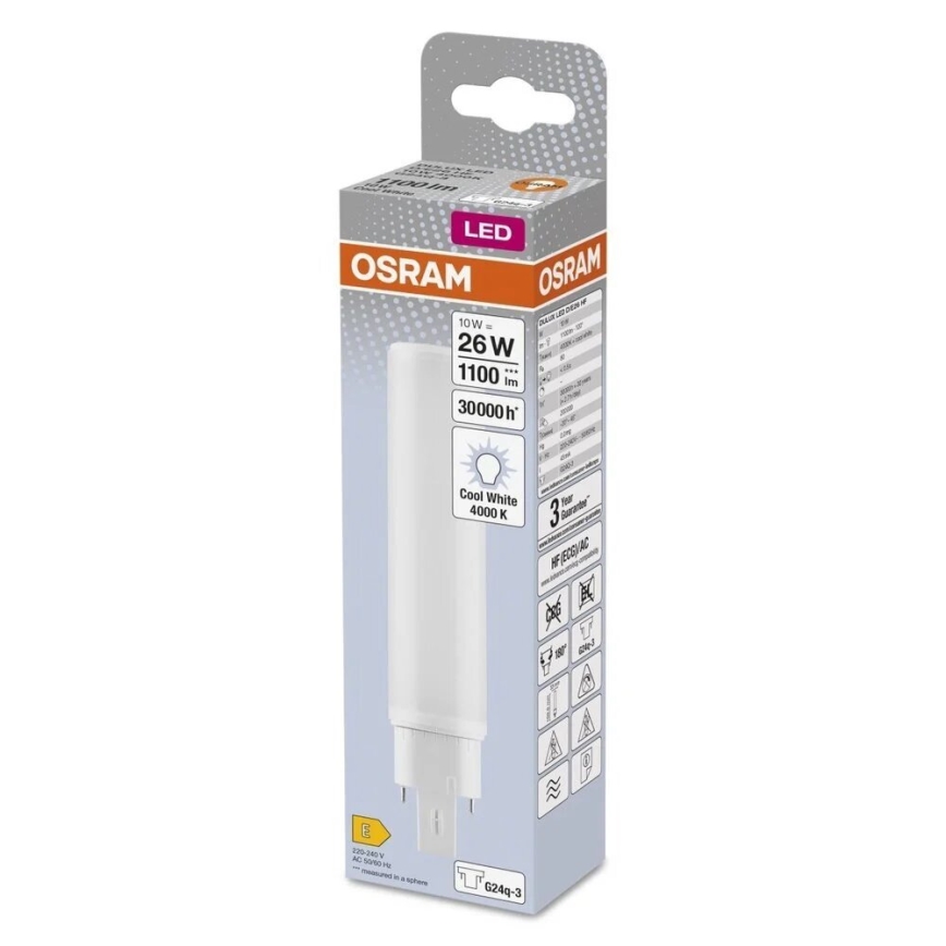 Lâmpada LED G24q-3/10W/230V 4000K - Osram