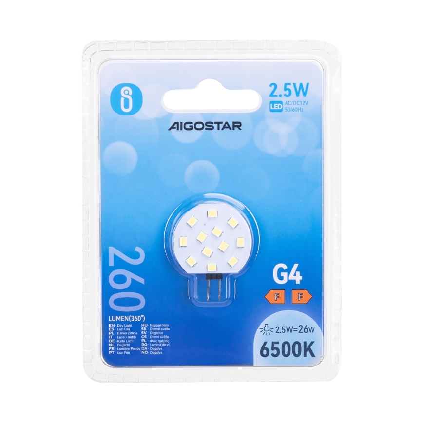 Lâmpada LED G4/2,5W/12V 6500K - Aigostar