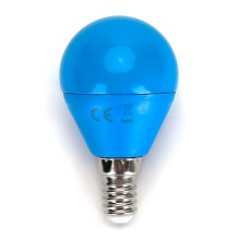 Lâmpada LED G45 E14/4W/230V azul - Aigostar
