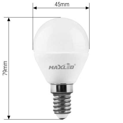 Lâmpada LED G45 E14/7W/230V 4000K