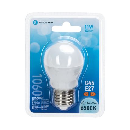 Lâmpada LED G45 E27/11W/230V 6500K - Aigostar