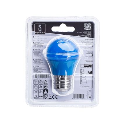 Lâmpada LED G45 E27/4W/230V azul - Aigostar