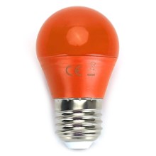 Lâmpada LED G45 E27/4W/230V laranja - Aigostar
