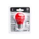 Lâmpada LED G45 E27/4W/230V vermelha - Aigostar
