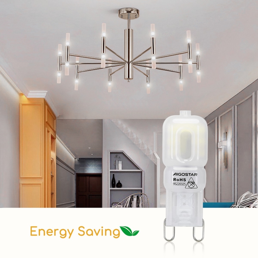 Lâmpada LED G9/2W/230V 6500K - Aigostar