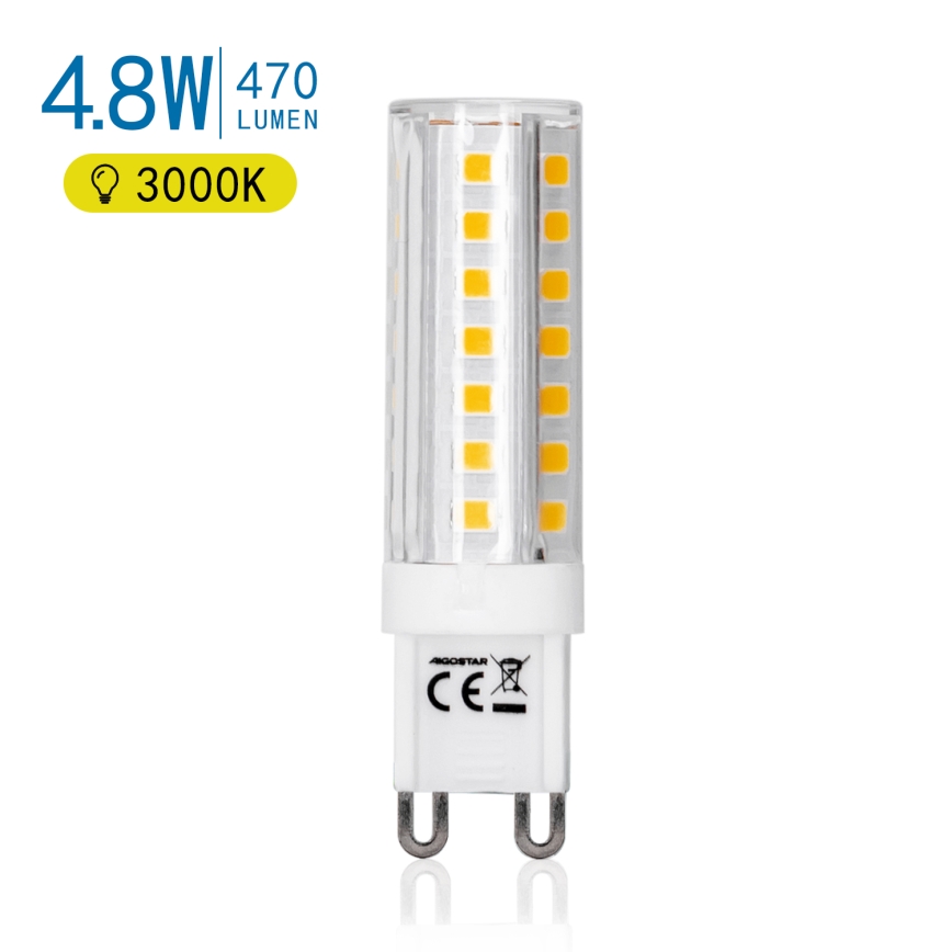 Lâmpada LED G9/4,8W/230V 3000K - Aigostar