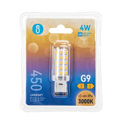 Lâmpada LED G9/4W/230V 3000K - Aigostar