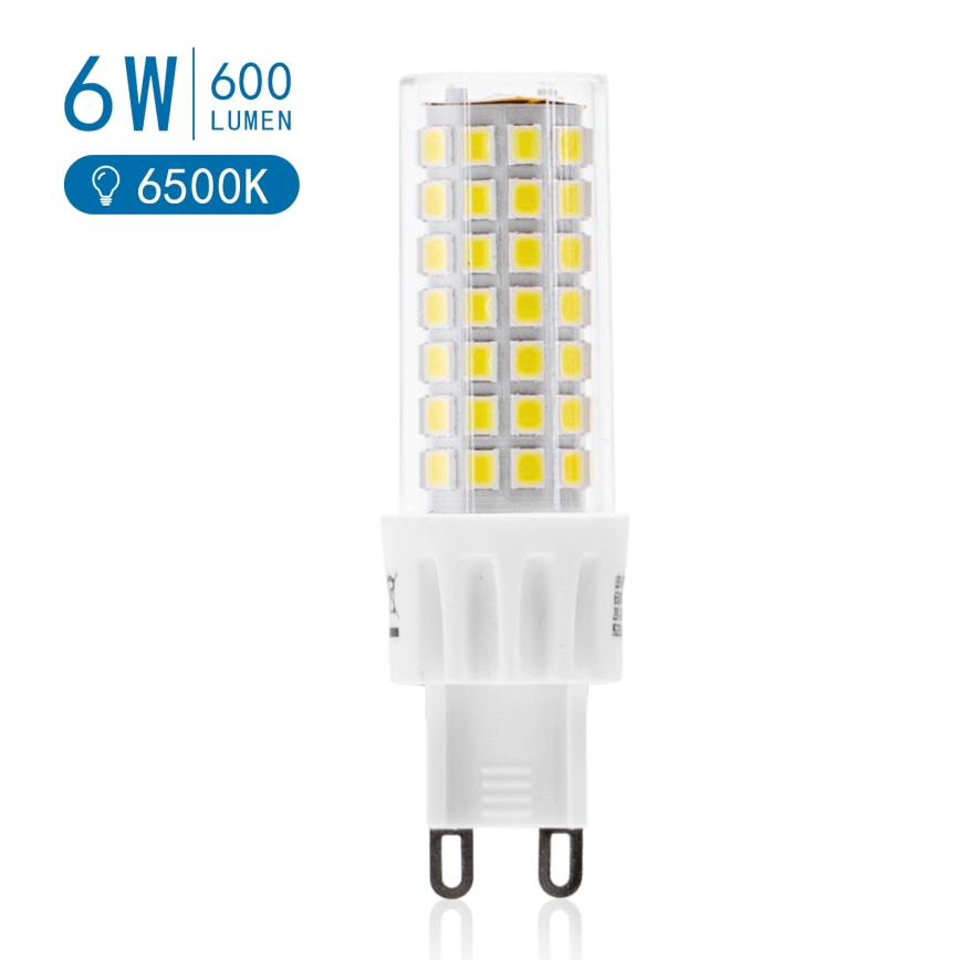 Lâmpada LED G9/6W/230V 6500K - Aigostar