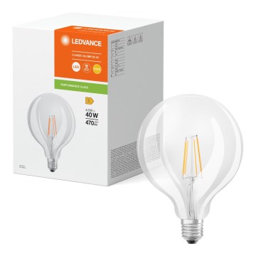 Lâmpada LED GLOBE CLASSIC FILAMENT G125 E27/4W/230V 2700K - Ledvance