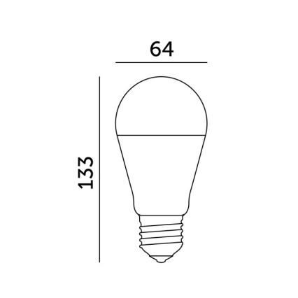 Lâmpada LED GS E27/17W/230V 4000K