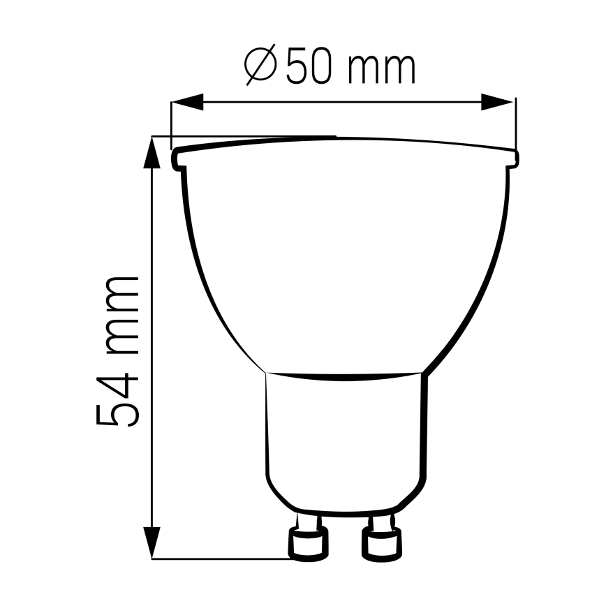 Lâmpada LED GU10/4,5W/230V 4000K