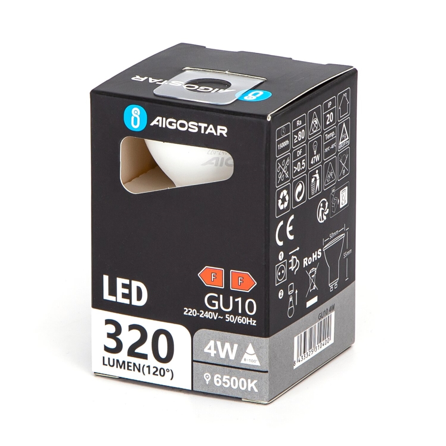 Lâmpada LED GU10/4W/230V 6500K - Aigostar