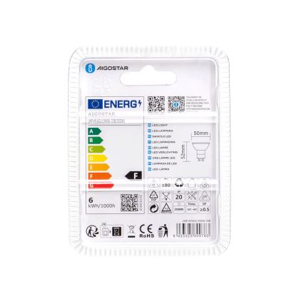 Lâmpada LED GU10/6W/230V 3000K - Aigostar