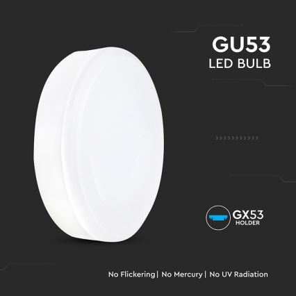 Lâmpada LED GX53/6,4W/230V 3000K