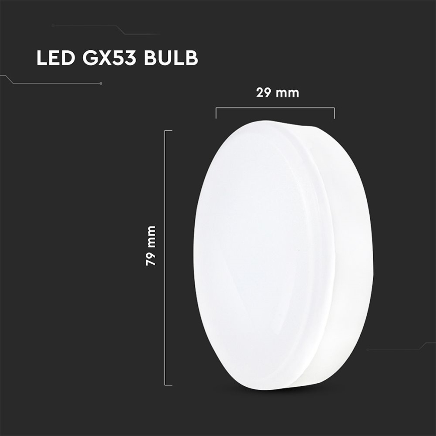 Lâmpada LED GX53/6,4W/230V 4000K