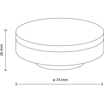 Lâmpada LED GX53/8W/230V 3000K