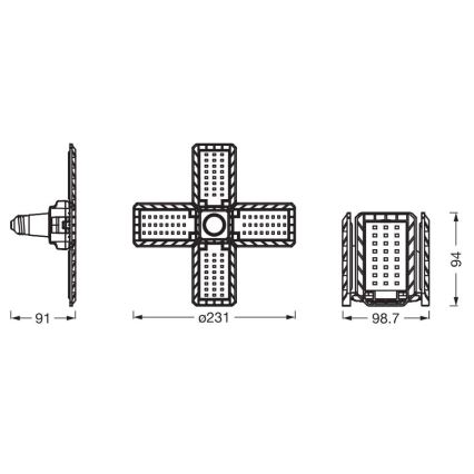 Lâmpada LED HIGHBAY E27/23W/230V 4000K - Ledvance
