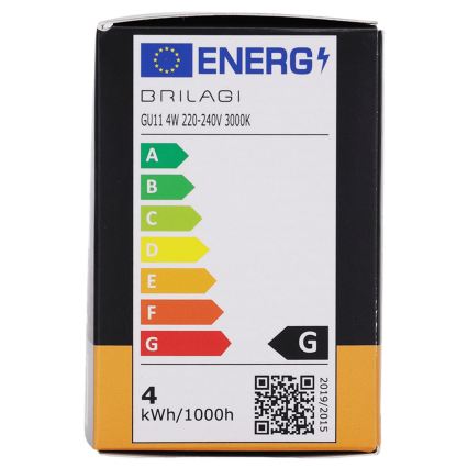Lâmpada LED MR11 GU10/4W/230V 3000K - BRILAGI