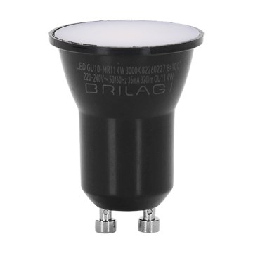 Lâmpada LED MR11 GU10/4W/230V 3000K preta - BRILAGI