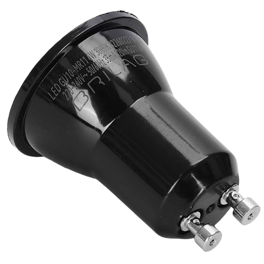 Lâmpada LED MR11 GU10/4W/230V 3000K preta - BRILAGI