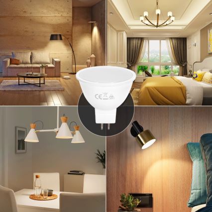 Lâmpada LED MR16 GU5,3/4W/12V 3000K - Aigostar