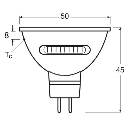 Lâmpada LED MR16 GU5,3/5,6W/12V 2700/4000/6500K 36° - Osram