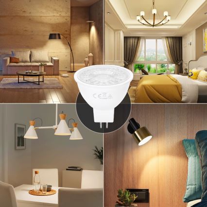 Lâmpada LED MR16 GU5,3/6W/12V 3000K - Aigostar