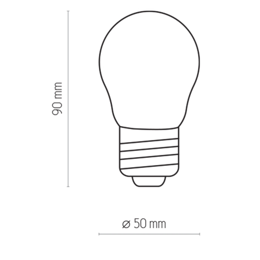 Lâmpada LED P45 E27/2W/230V 2700K