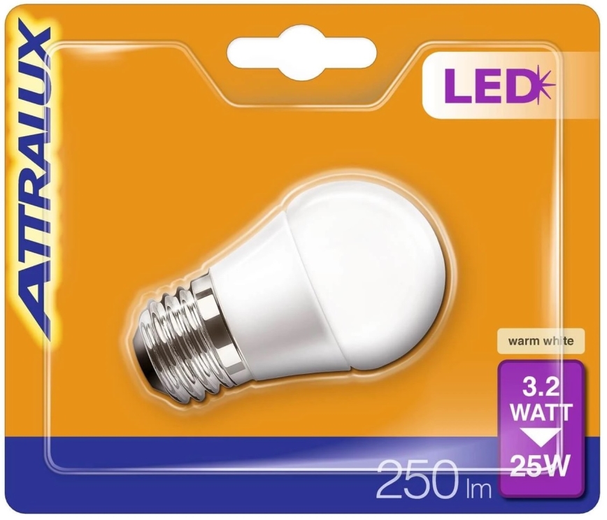 Lâmpada LED P45 E27/3,2W/230V 2700K - Attralux