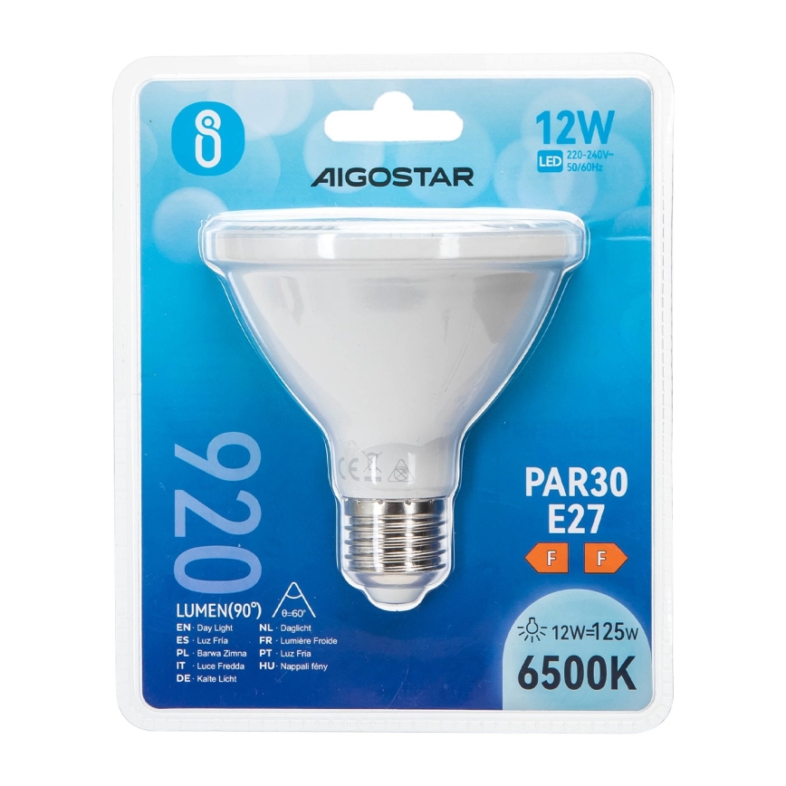 Lâmpada LED PAR30 E27/12W/230V 6500K - Aigostar