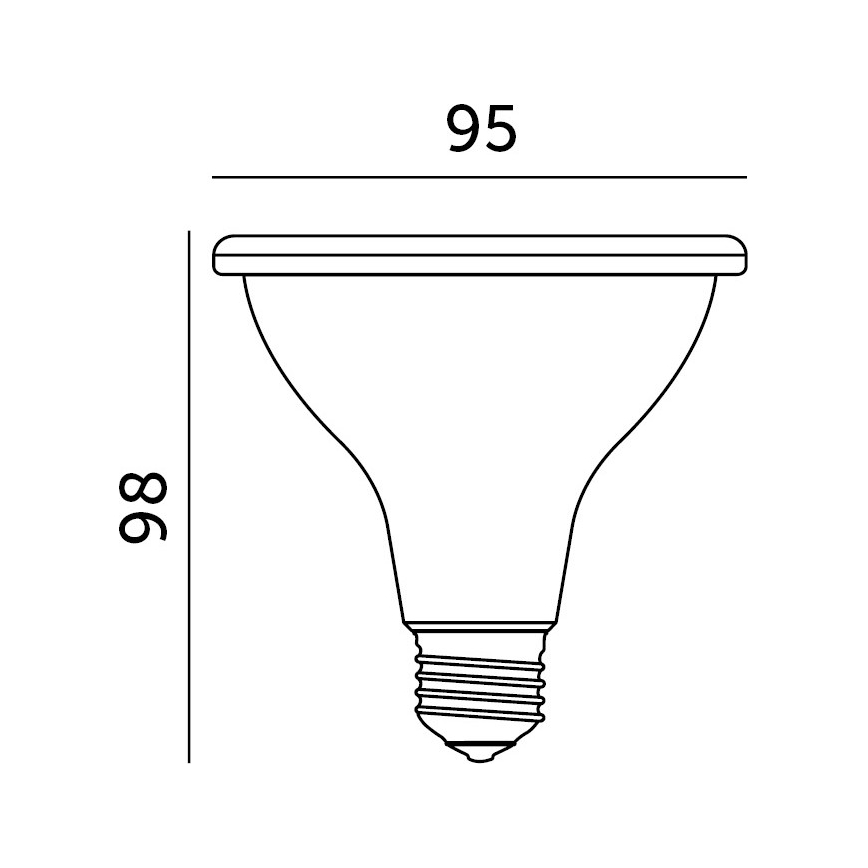 Lâmpada LED para crescimento de plantas VITABLOOM E27/9W/230V 1200K branco - Brilagi