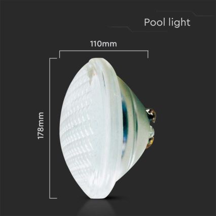 Lâmpada LED para Piscina LED/35W/12V IP68 6500K