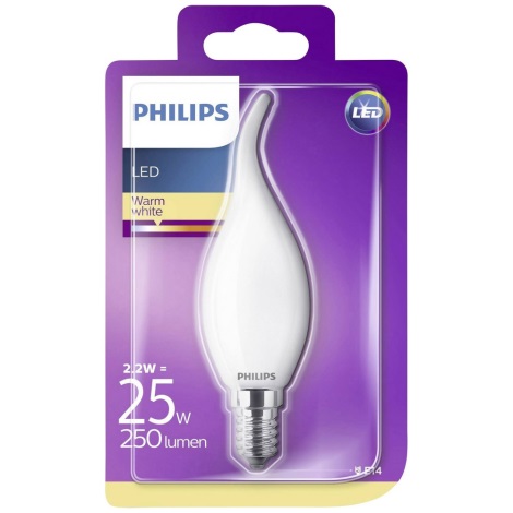 Lâmpada LED Philips E14/2,2W/230V 2700K