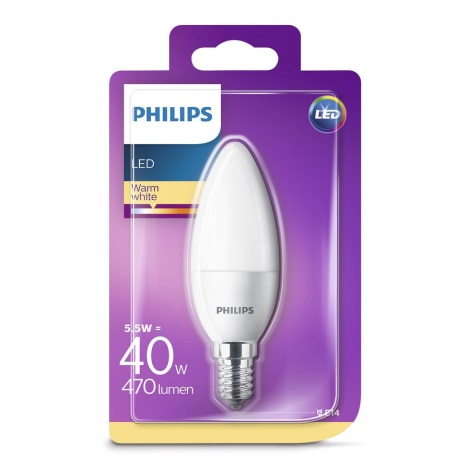 Lâmpada LED Philips E14/5,5W/230V 2700K